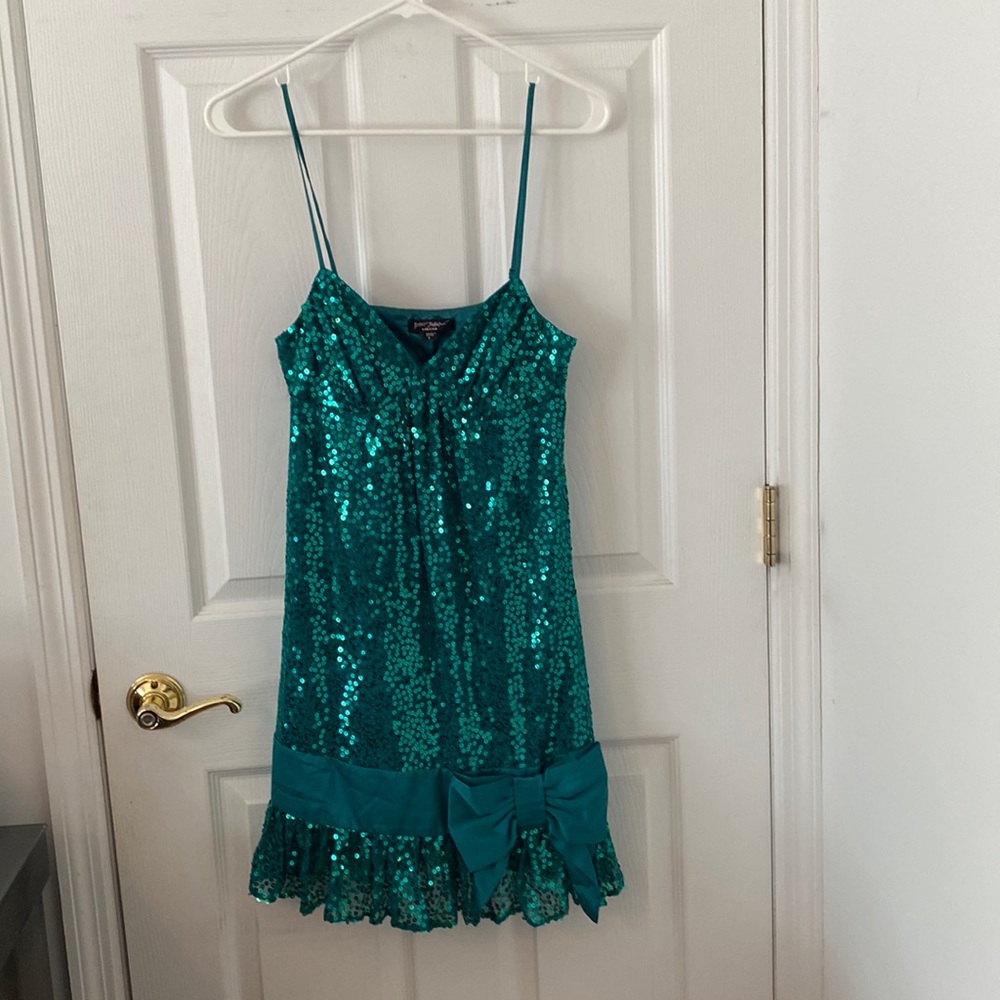 Betsey Johnson Green Sequin Dress Size 2